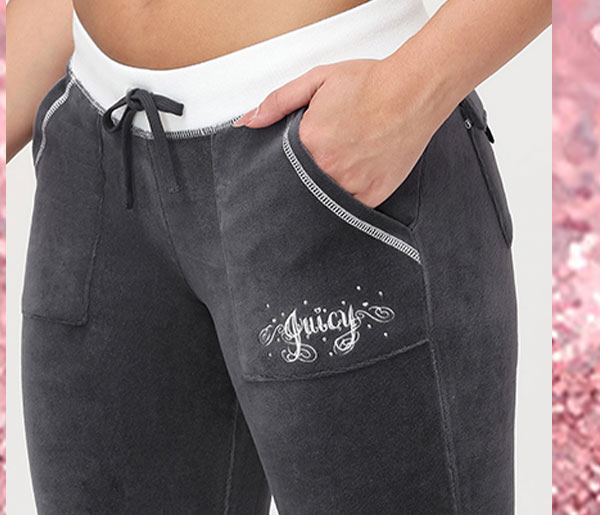 Sweetheart Cotton Velour Track Pants
