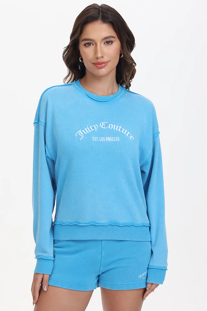 Image of French Terry Embroidered Crewneck