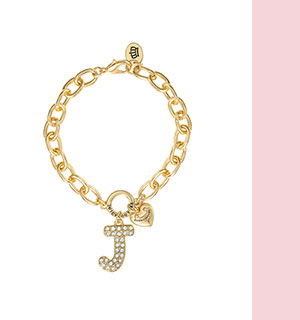 Pavé Initial Charm Bracelet, Letter J
