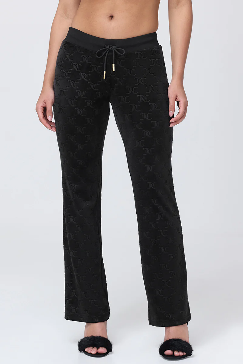 Image of Embossed Velour Track Pants