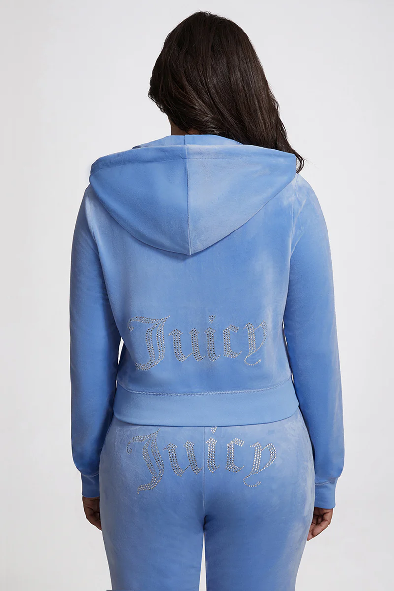 Image of Plus-Size OG Big Bling Velour Hoodie