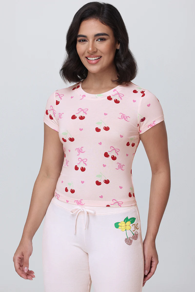 Image of All Over Cherry Baby Tee