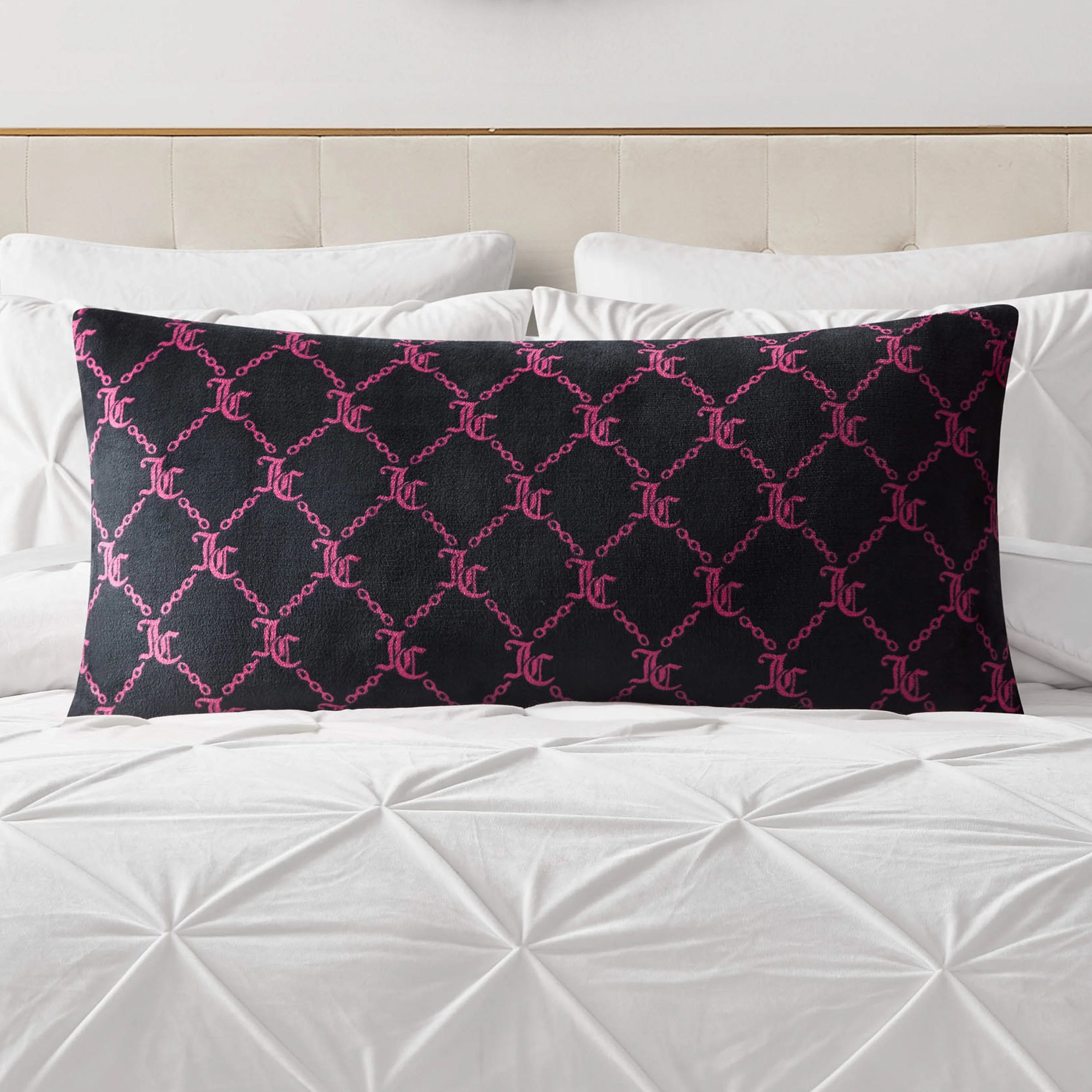 Image of Lattice Print Plush Body Pillow