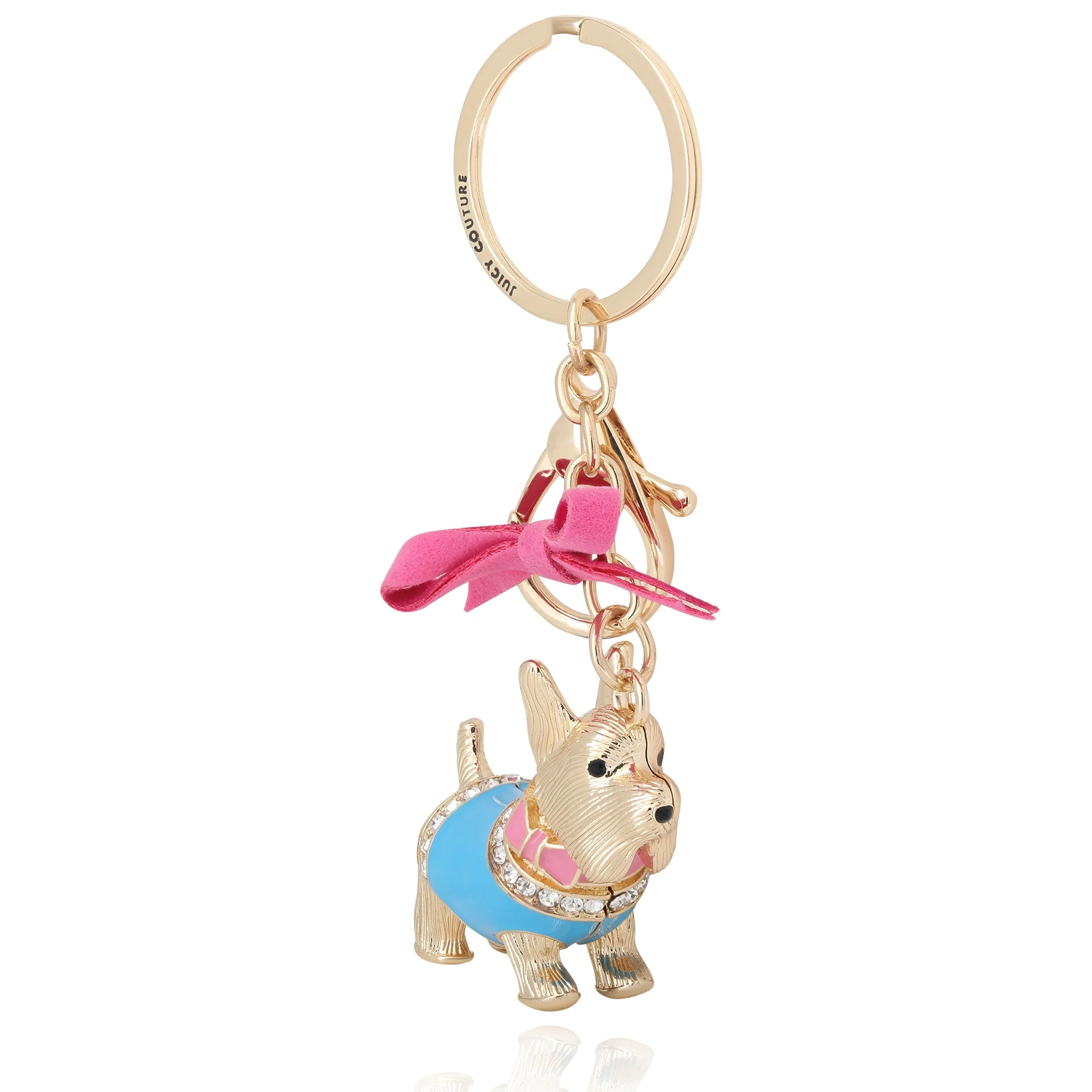 Image of Crystal Scottie Dog Keychain Bag Charm