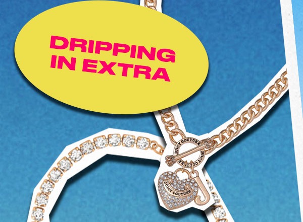 Heart and Juicy Toggle Charm Necklace