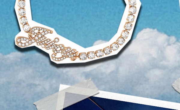 Juicy Script Crystal Tennis Bracelet