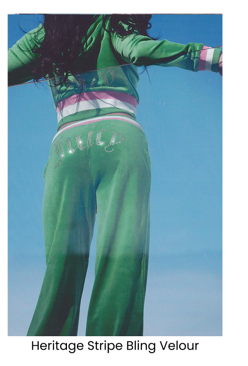Heritage Stripe Bling Velour
