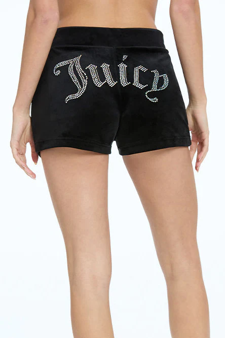 Image of Big Bling Velour Track Shorts