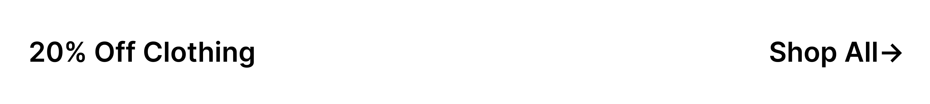 20% Off Clothing [Shop All]