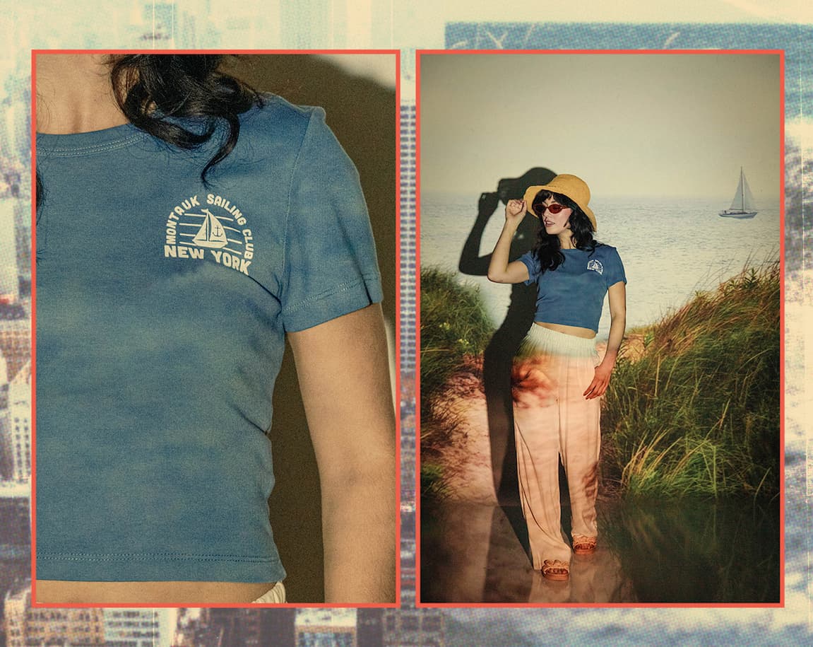 Women's Montauk Sailing Club Baby Tee