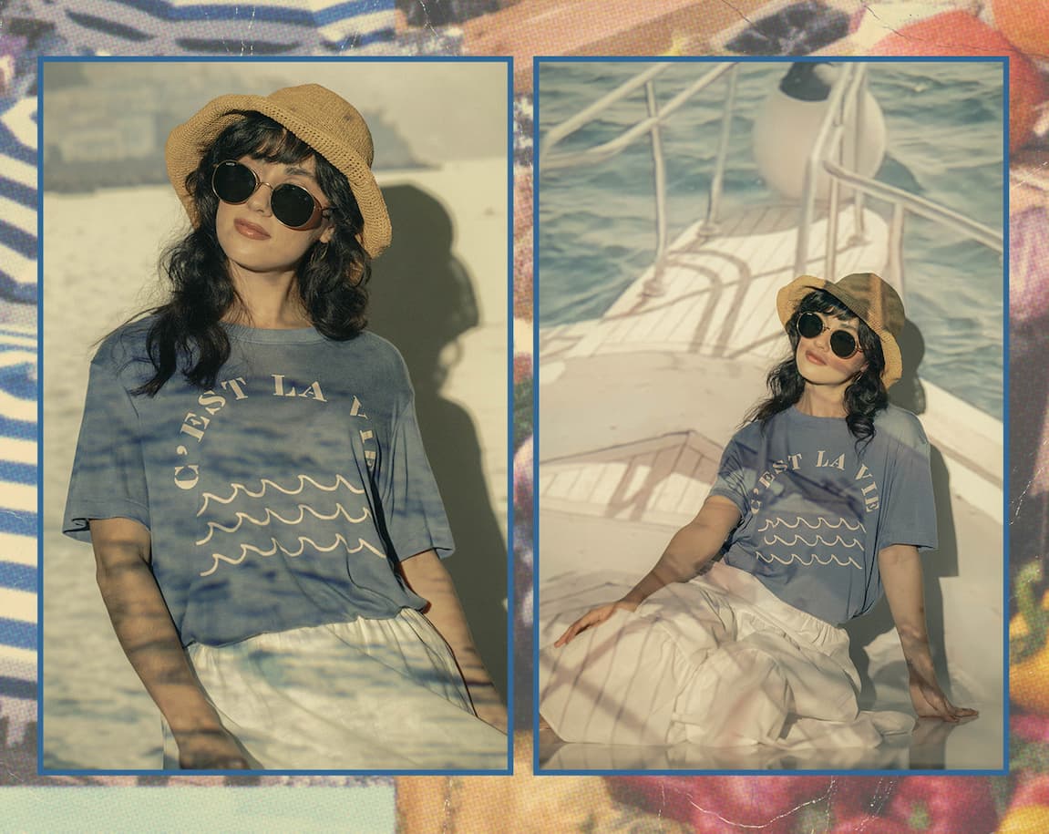 Women's C'est La Vie Vintage Tissue Tee