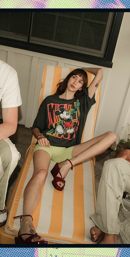 Mickey Mouse Gradient Oversized Tee