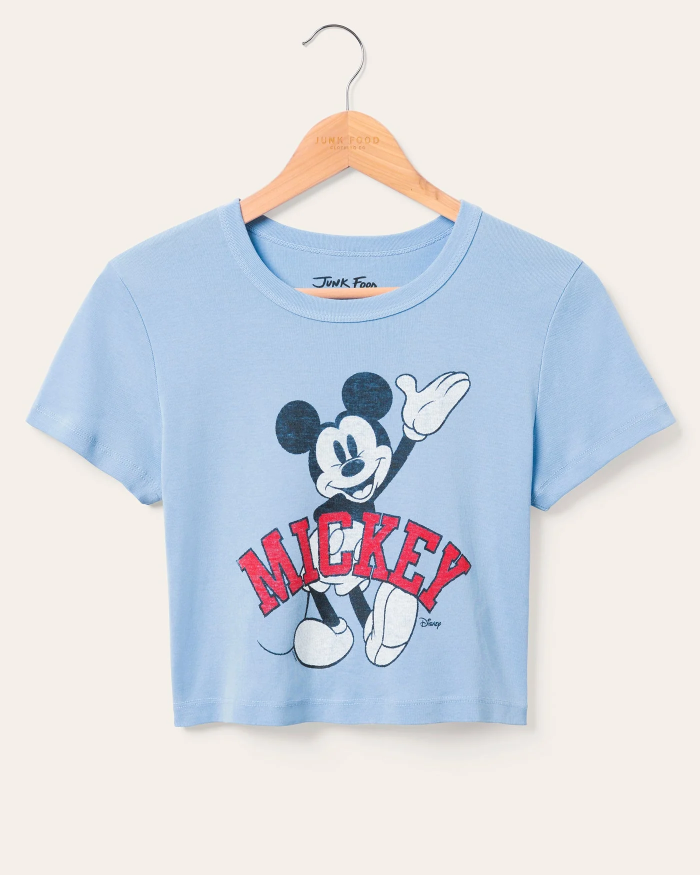 Image of Women's Mickey Wave Baby Tee