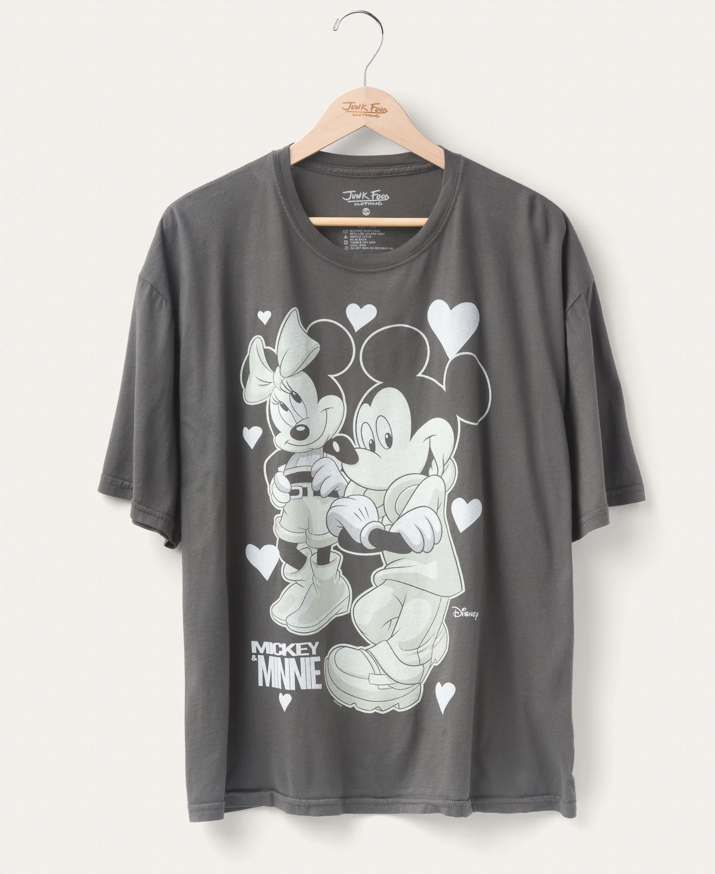 Image of Mickey and Minnie Hearts Oversized Tee