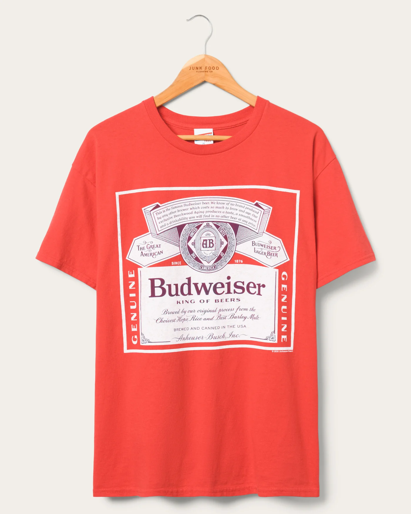 Image of Budweiser Label King of Beers Flea Market Tee
