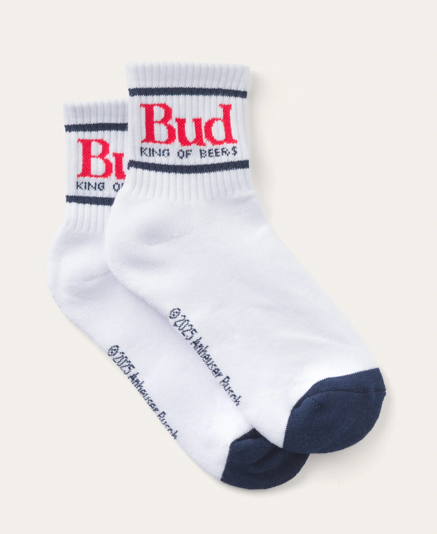 Image of Budweiser King of Beer Ankle Socks