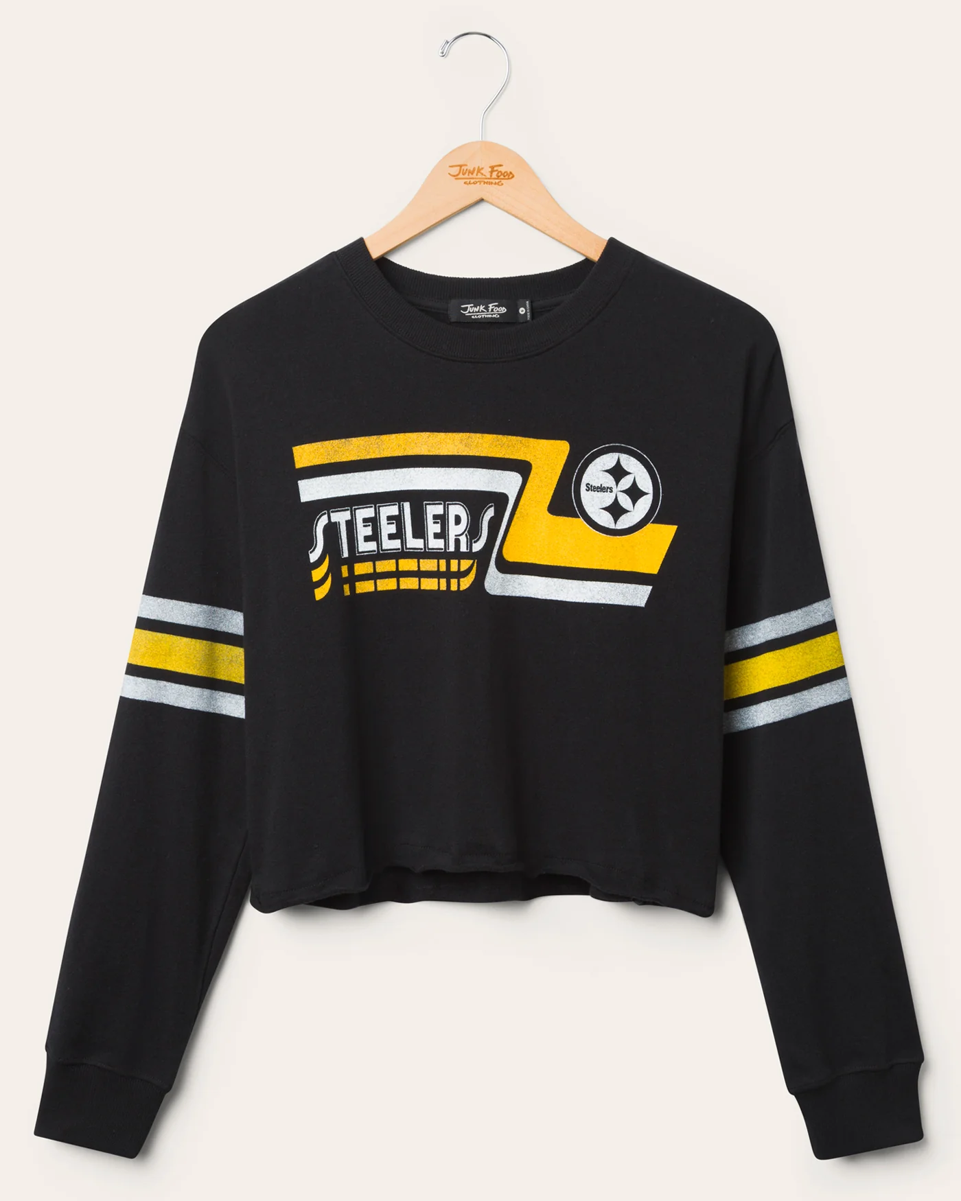 Image of Women's Pittsburgh Steelers Retro Crop Fleece