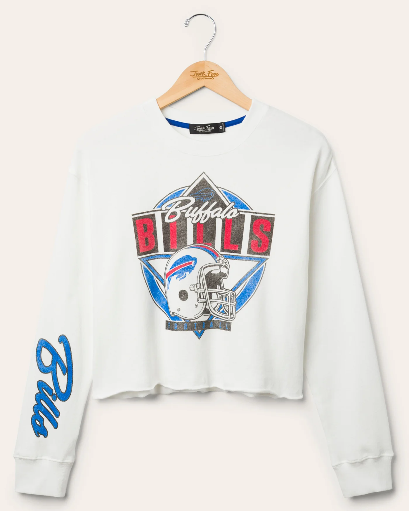 Image of Women's Buffalo Bills Helmet Crop Fleece