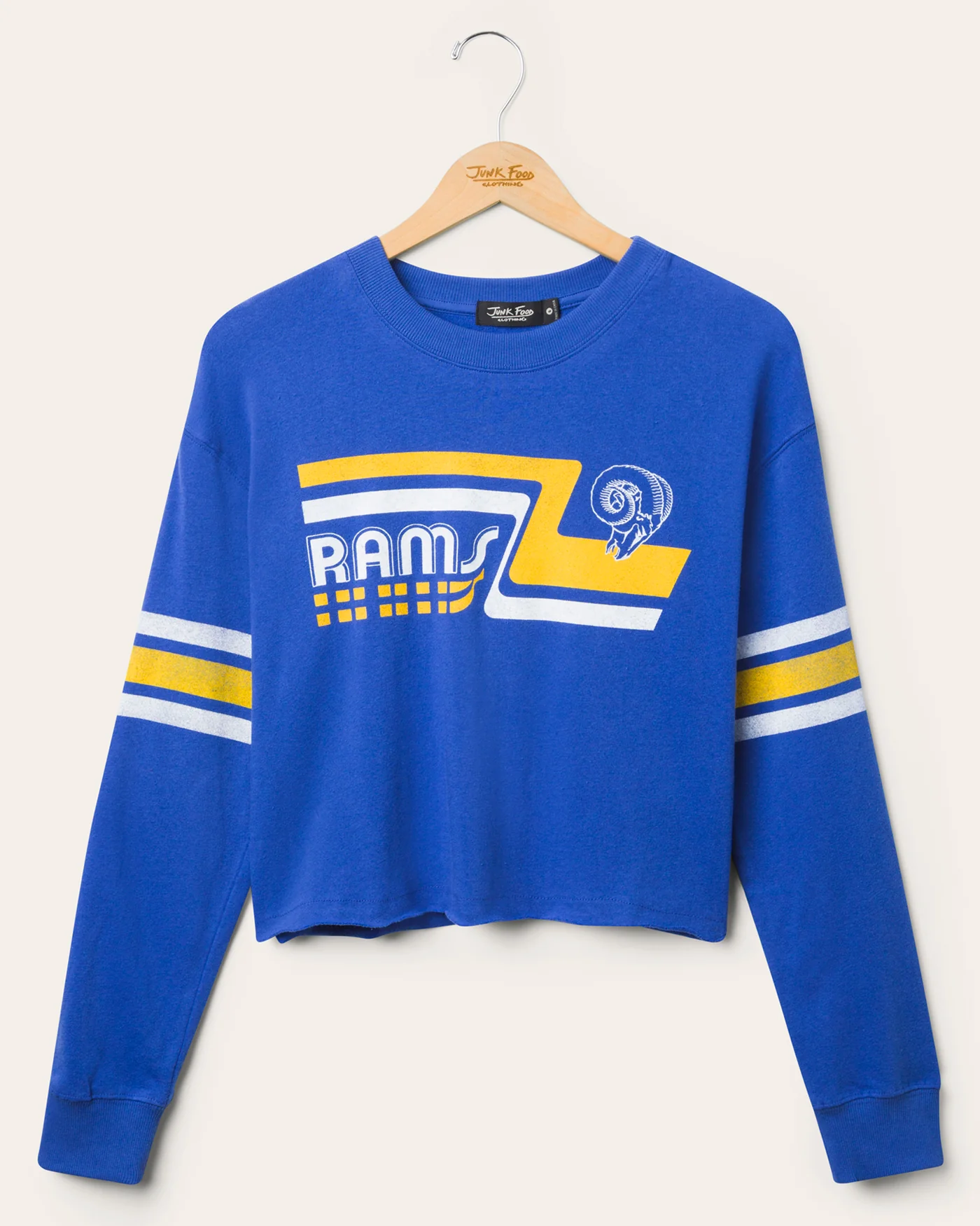 Image of Women's Los Angeles Rams Retro Crop Fleece