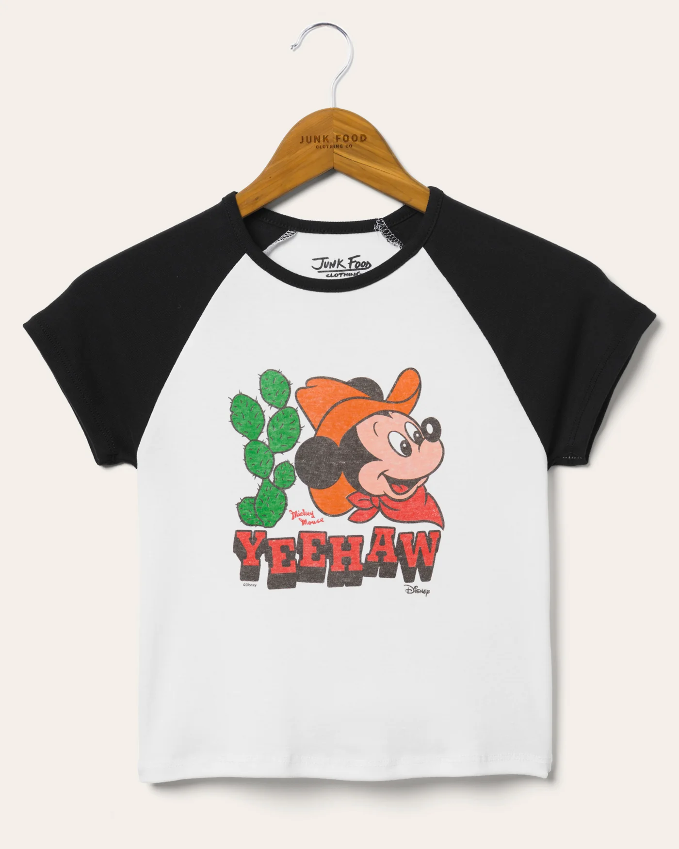 Image of Women's Yeehaw Mickey Baby Raglan Tee