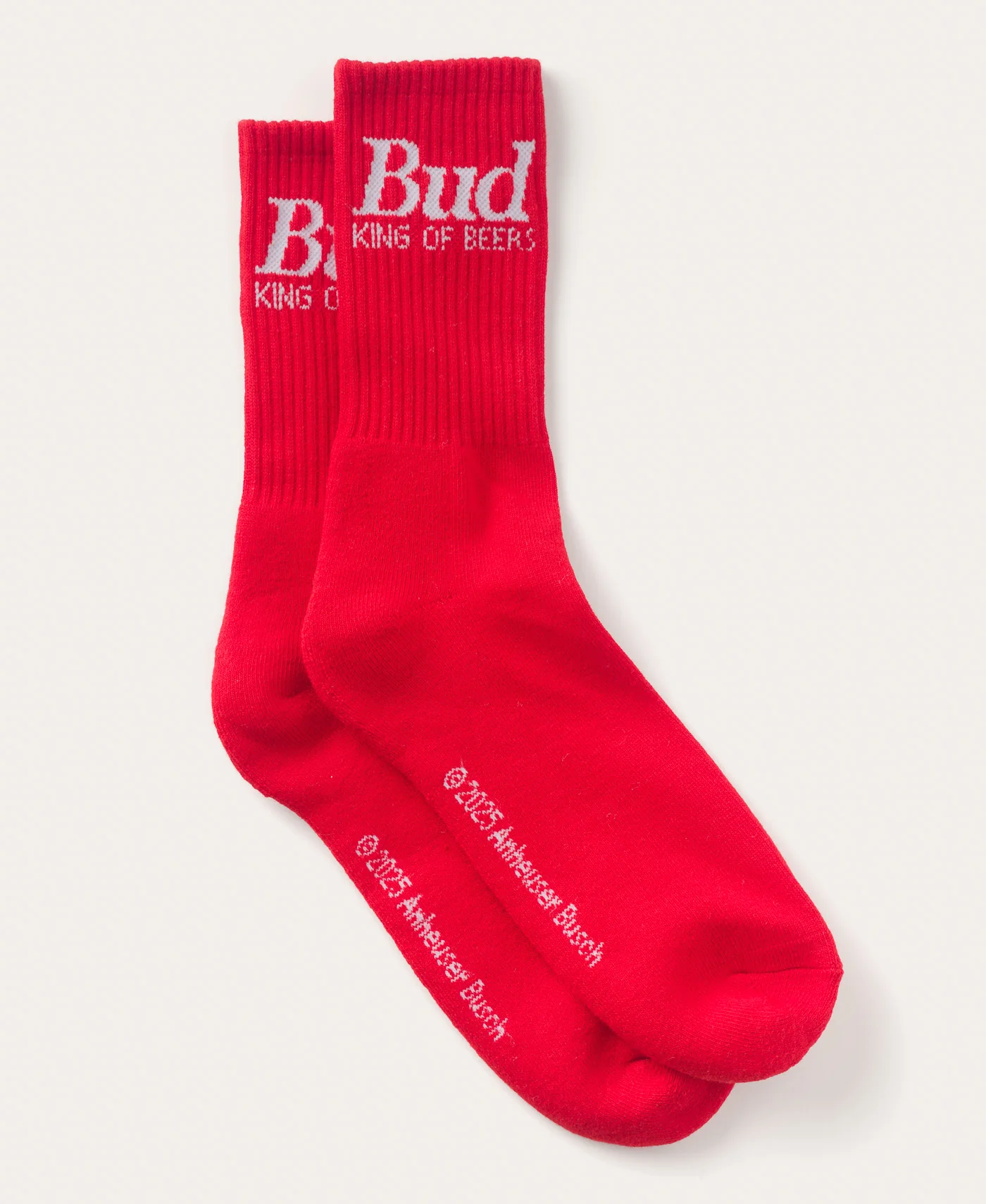 Image of Budweiser King of Beer Crew Socks