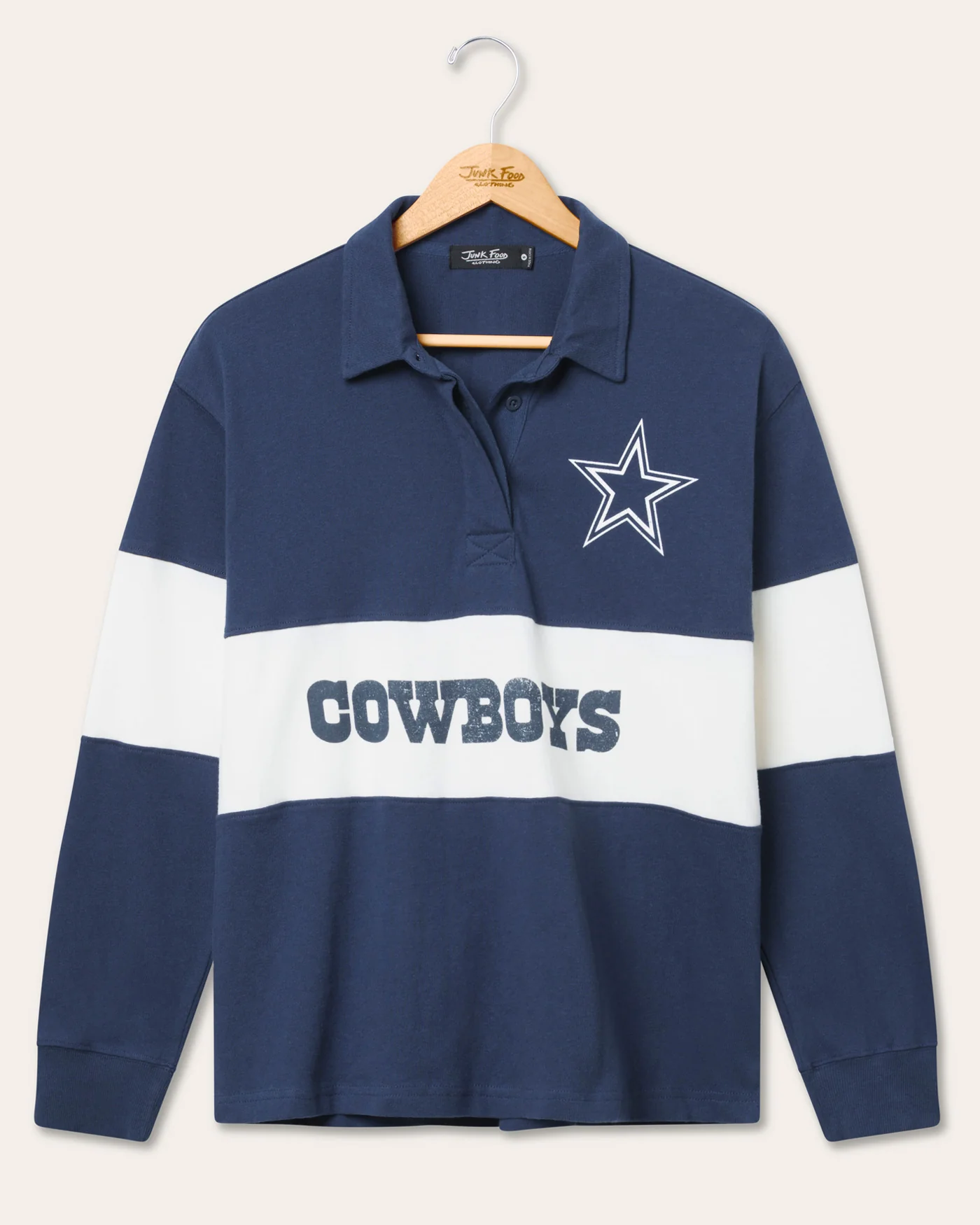 Image of Women's Dallas Cowboys Rugby Long Sleeve