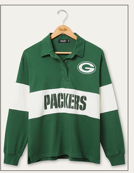 Women's Green Bay Packers Rugby Long Sleeve