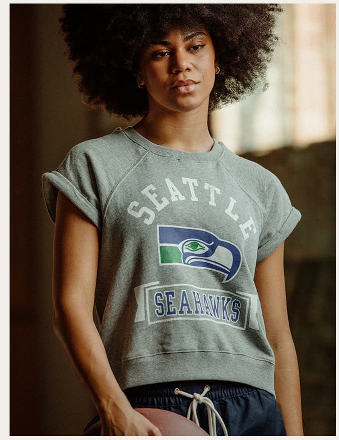 Women's Seattle Seahawks Raglan Fleece Tank