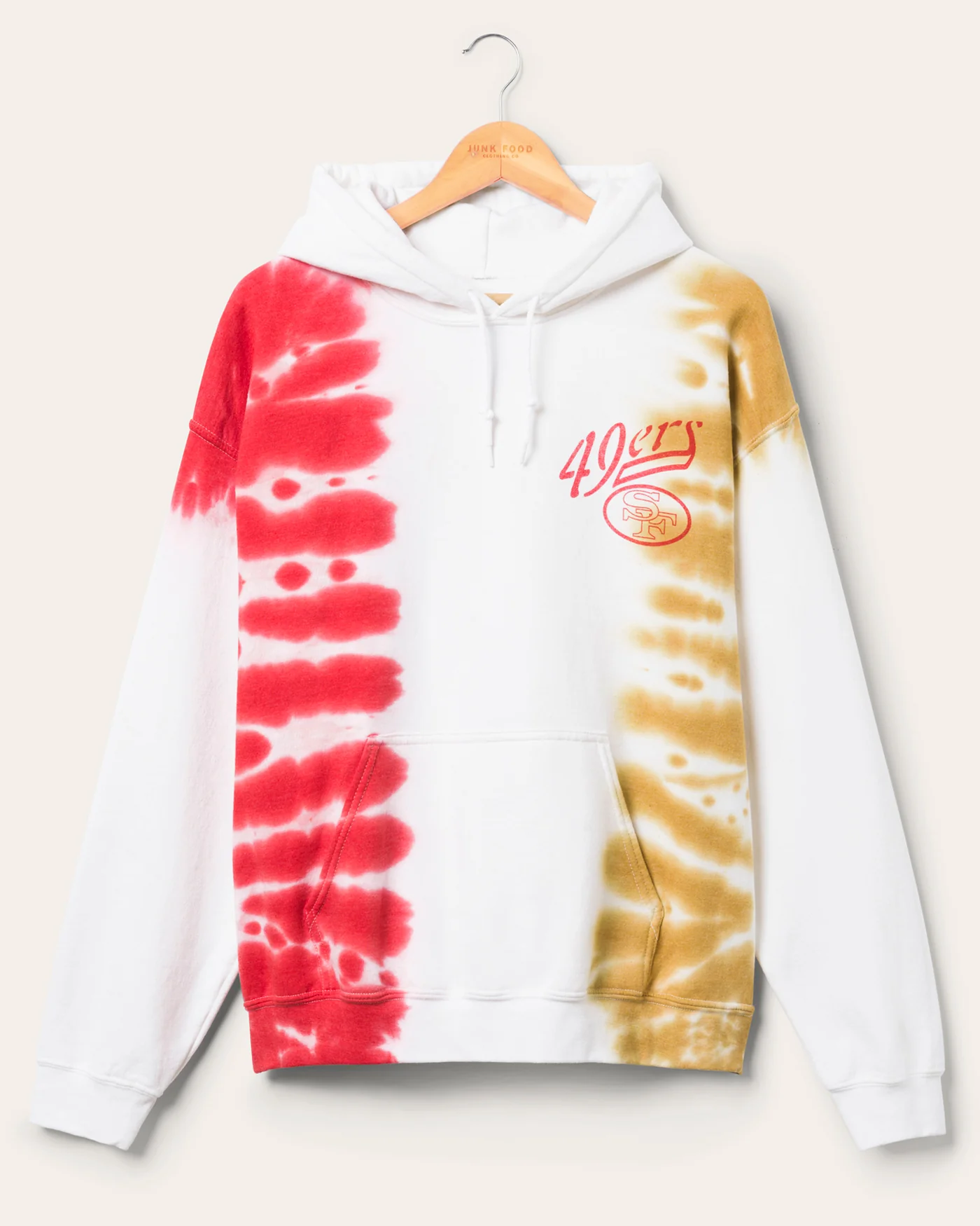 Image of San Francisco 49ers Stitch Tie Dye Hoodie
