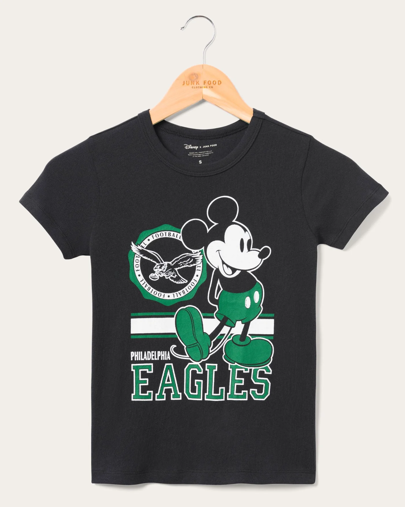Image of Kids Philadelphia Eagles Mickey Crest Tee