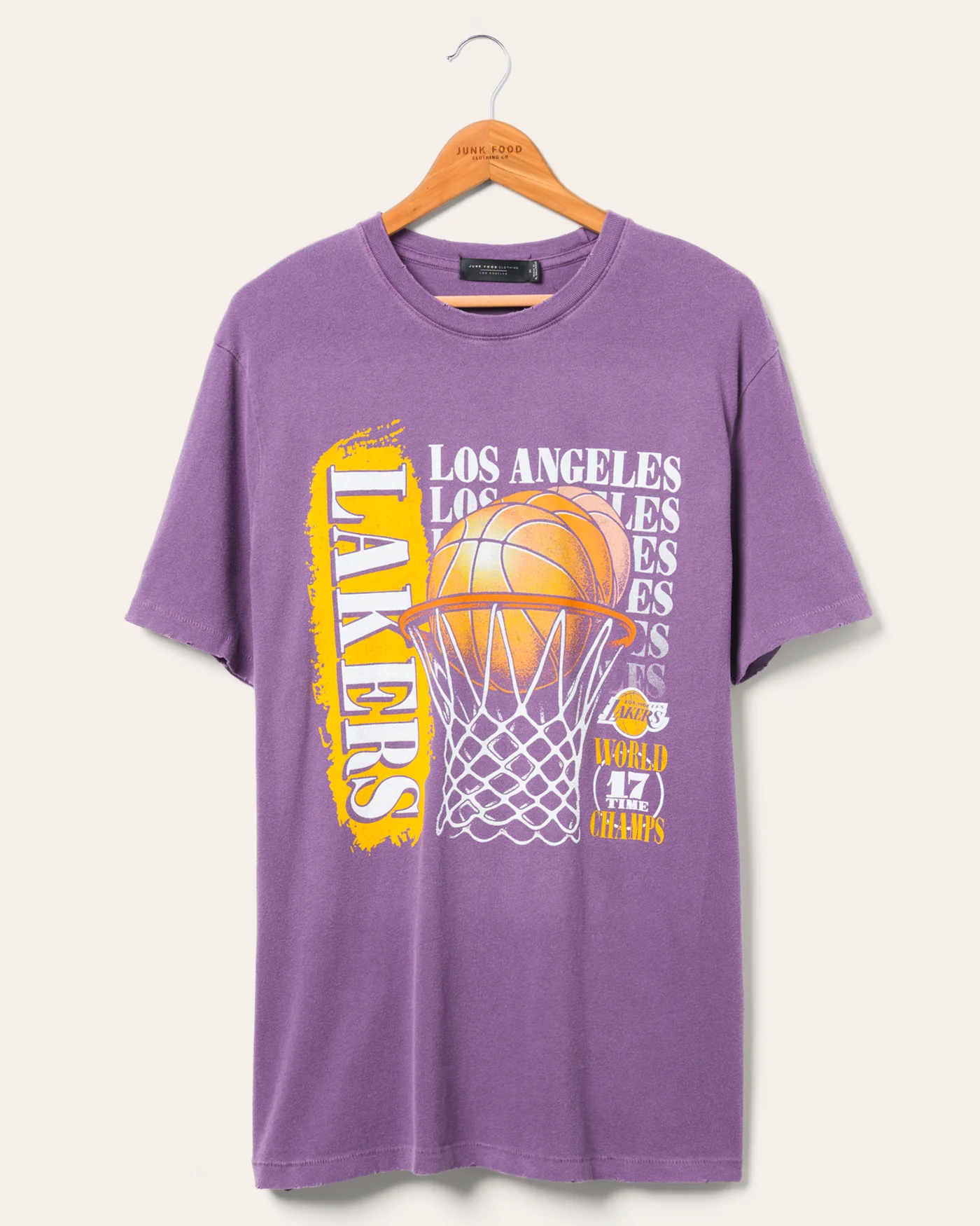 Image of Los Angeles Lakers 17X Champs Vintage Tee