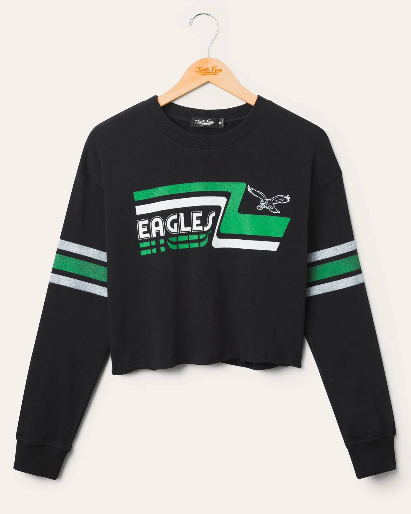 Image of Women's Philadelphia Eagles Retro Crop Fleece