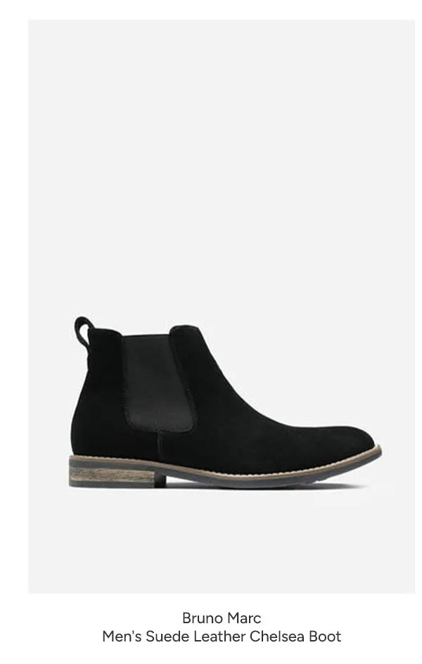 Men's Suede Leather Chelsea Boot