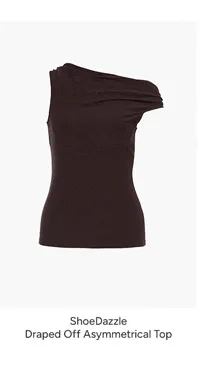 Draped Off Asymmetrical Top