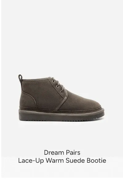 Lace-Up Warm Suede Bootie