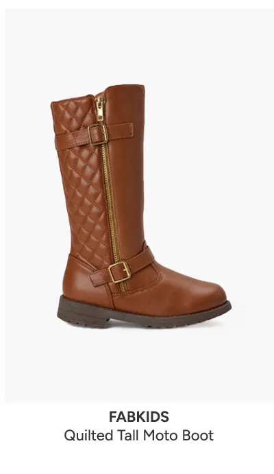 Quilted Tall Moto Boot