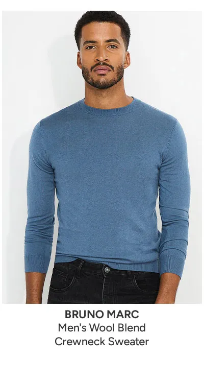 Men's Wool Blend Crewneck Sweater