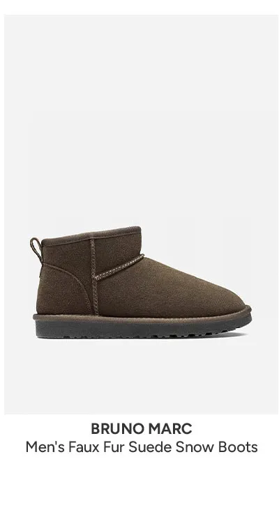 Men's Faux Fur Suede Snow Boots