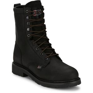 Truckton 8" Steel Toe Waterproof in onyx black.