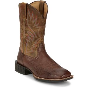 Conroe 11" Smooth Ostrich in kango tobac brown.