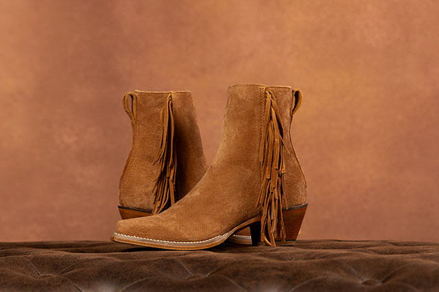Bev 7" Bootie in brown.
