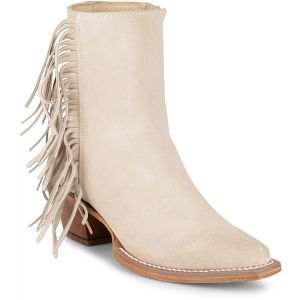 Bev 7" Bootie in bone (white).