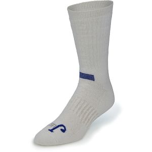 2-Pk Just Dry Full-Cushion Crew Socks in white.