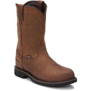 Drywall 10" Waterproof Steel Toe in whiskey brown.