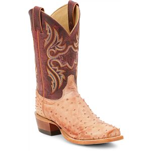 Mac Full Quill Ostrich in cognac (tan).