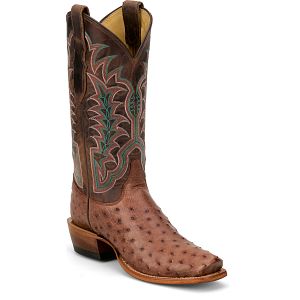 Carlock 13"ll Quill Ostrich in rum (brown).