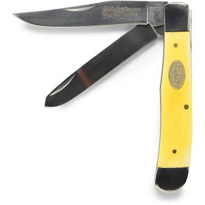 Trapper Pocket Knife in yellow.