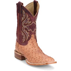 Moseley 11" Full Quill Ostrich in cognac vintage (tan).