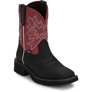 Sunny 8" Western Boot in midnight (black).