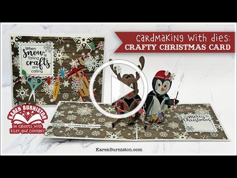 Cardmaking with Dies: Crafty Christmas Card